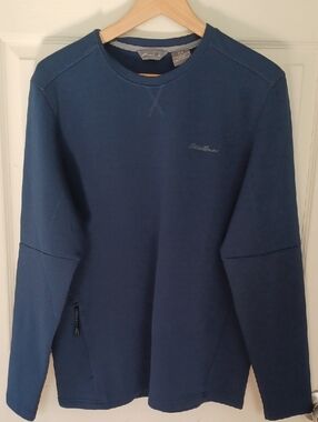 Eddie Bauer Tech Crew Pull Over. Mens M. Navy Blue.